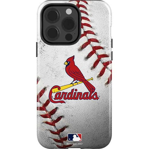 MLB St. Louis Cardinals Game Ball iPhone 15 Pro Impact Case